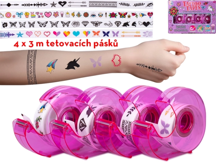 Klæbebånd med tatoveringsmotiv til børn