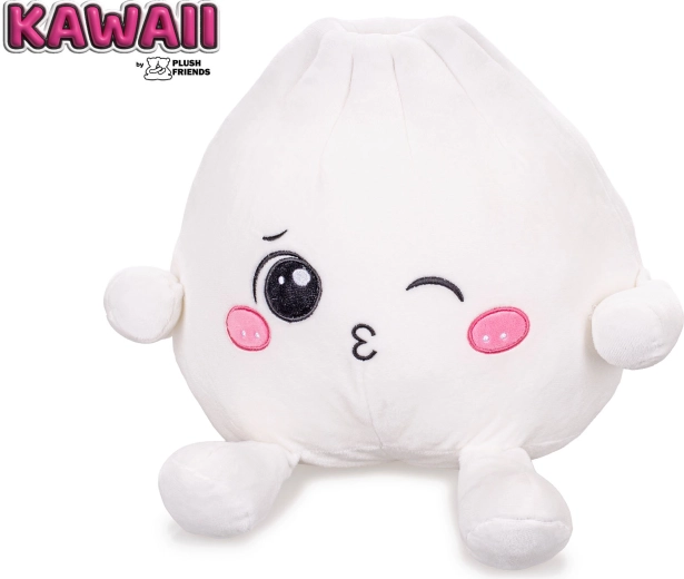 Plush Friends kawaii blinkende plys-bao-dumpling 25 cm - 1 stk.
