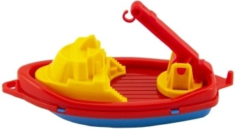 Båd/legetøjsbåd til vand plast 14x7 cm 2 farver