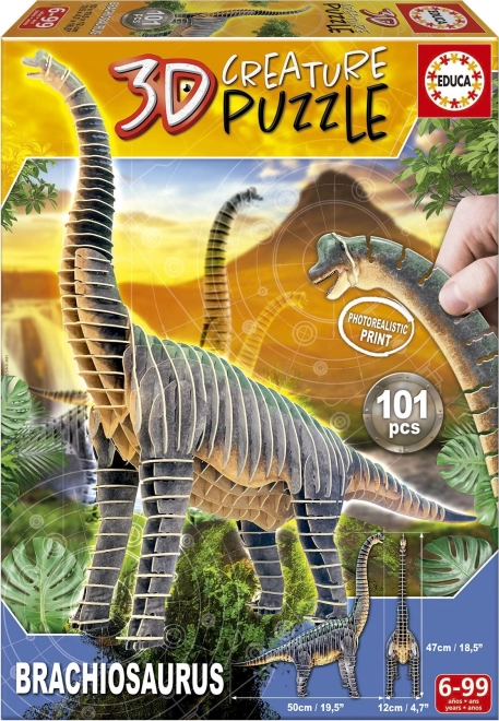 3D puslespil Brachiosaurus - 101 dele