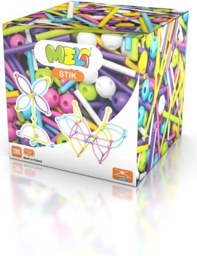 Meli Stik Pink byggesæt - 150 dele
