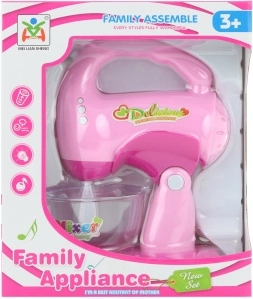 Børne plastik håndmixer på batterier med lys og lyd