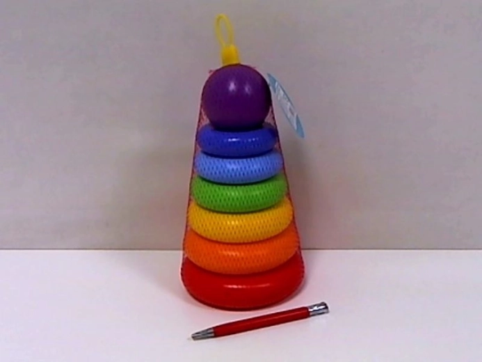 Stablepyramide med ringe og kugle (8 dele)