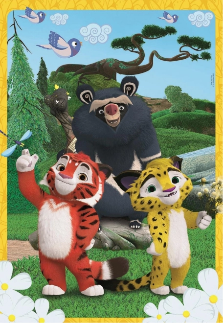 CLEMENTONI Puslespil Leo og Tig 104 brikker