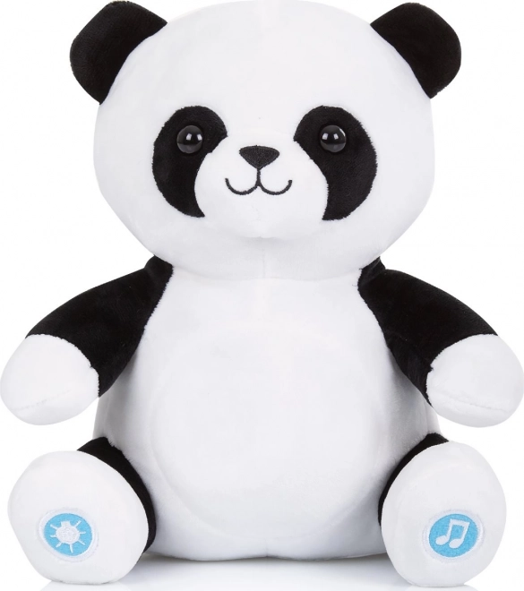 Plysset panda med lys og musik Chipolino