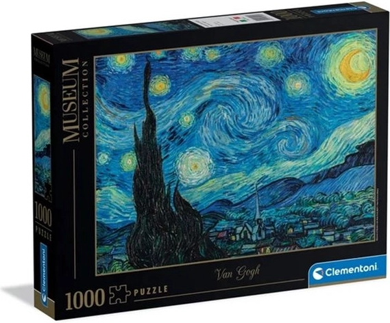 Clementoni puslespil Museum Collection van Gogh Stjernenat 1000 brikker