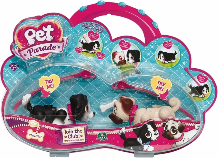 Pet Parade – sæt med to interaktive hunde uden batterier
