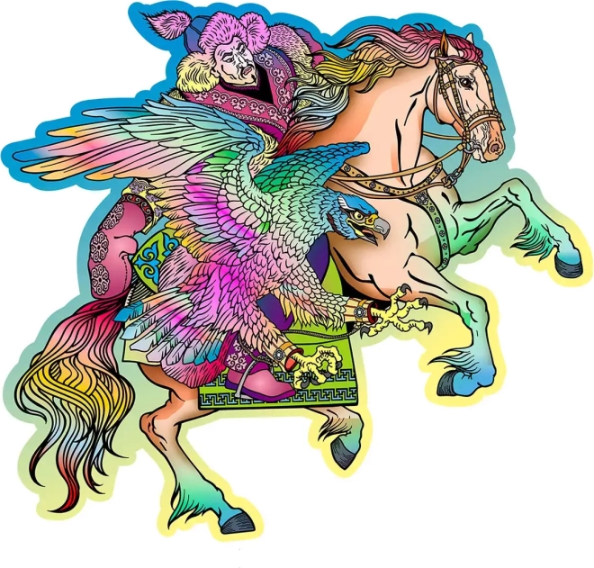 Træpuslespil Hest og Ørn 250 brikker