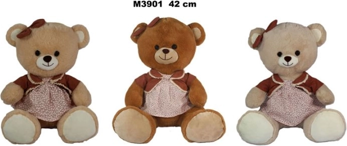 Bamse i kjole 42 cm - 1 stk.