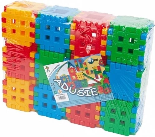 Adusie bløde oppustelige byggeklodser 72 stk.