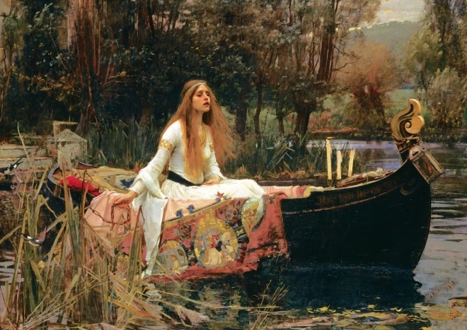 Puslespil ART: Lady of Shalott (1888) – museumsserie, 2000 brikker
