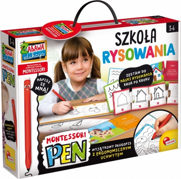 Montessori tegneskole-sæt med pen