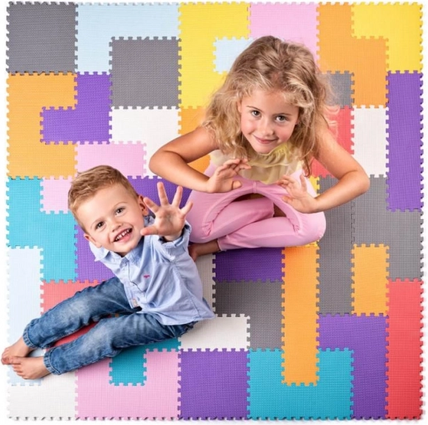 Skumpuslespil til gulv TETRIS PLASTICA 120 × 120 cm