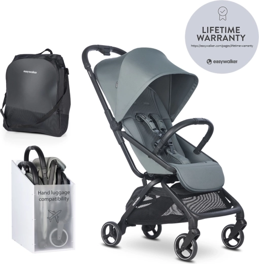 Easywalker sportsvogn Rockey S Smooth Grey