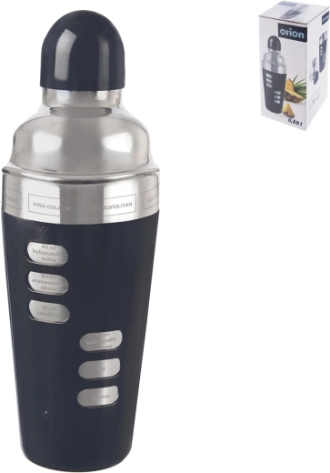 Rustfri shaker med opskrifter 0,69 l
