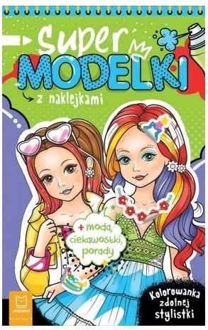 Supermodeller – malebog med klistermærker