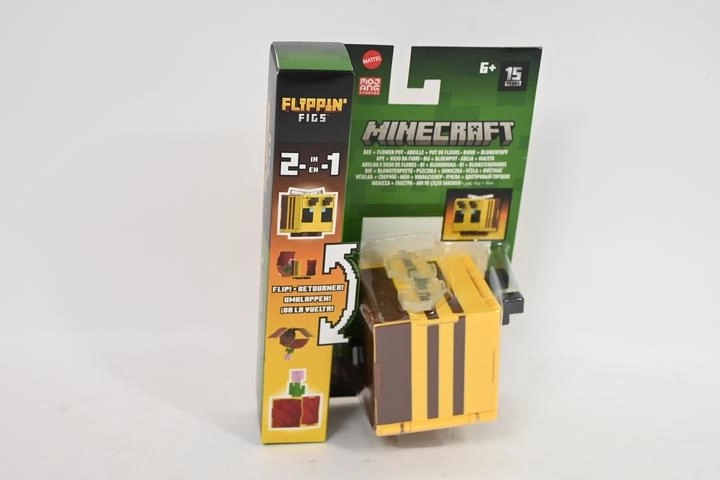 Minecraft Flippin’ Figs figur 2-i-1 bi og blomst i blomsterpotte