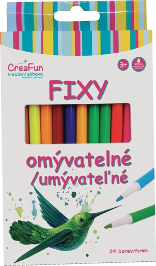 Vaskbare tuscher CREAFUN 24 farver