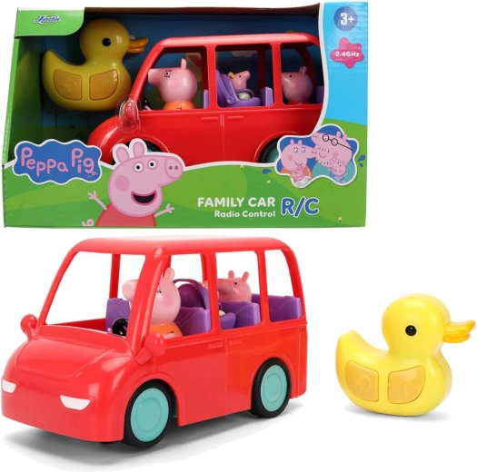 Fjernstyret familiebil Peppa Pig 17,5 cm