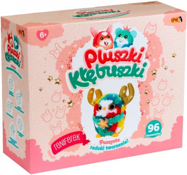 Kreativt sæt Pluszki-Kłębuszki 96 dele, rensdyr