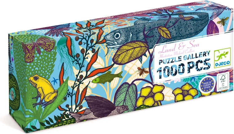 Puslespil Blomster og hav (1000 brikker)