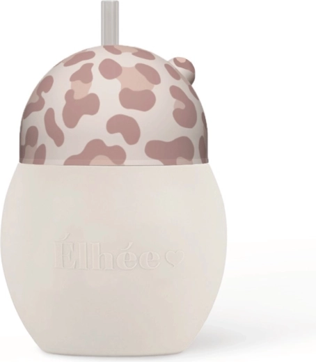 ÉLHÉE drikketræningskop med sugerør Coconut 240 ml Graouu Pink