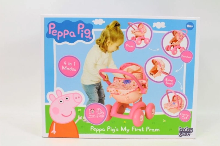 Peppa Pig min første dukkevogn 4 i 1