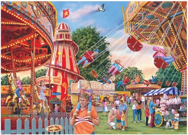 Puslespil House of Puzzles Sjov på tivoli, 1.000 brikker