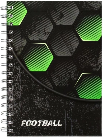 Spiralnotesbog A5 fodbold