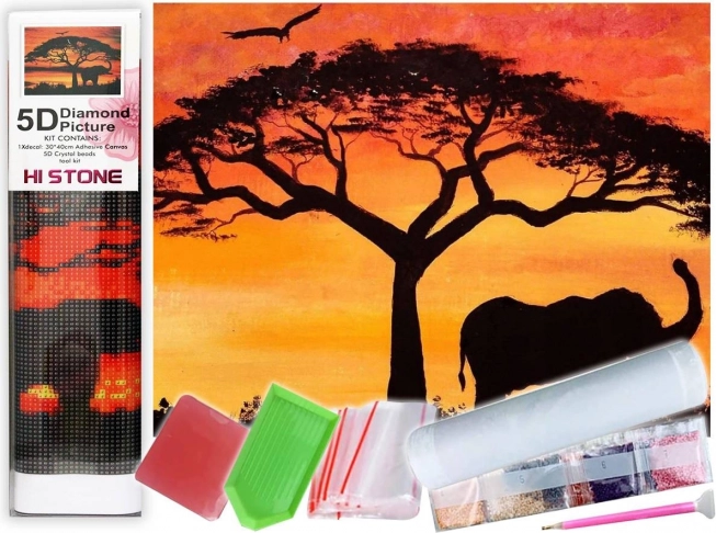 Diamantmaling – kreativt mosaiksæt med sten