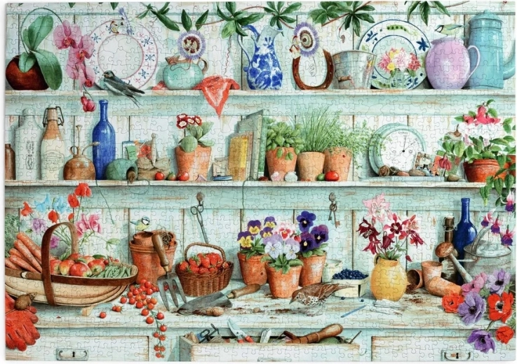 House of Puzzles Havekrog i haven – puslespil med 1000 brikker