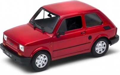 Modelbil Welly Fiat 126p Maluch 1:21 rød