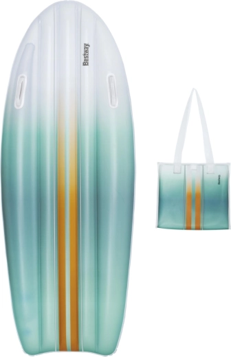 Bestway oppustelig strandluftmadras med håndtag TAHITI 183 × 71 cm + strandtaske