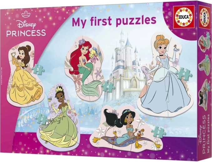 Educa Baby progressive puslespil Prinsesser 5i1 (3–8 brikker) - 1 stk.
