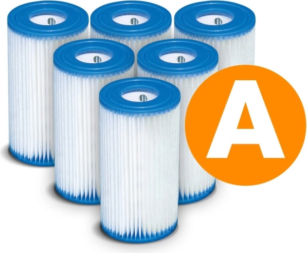 Sæt papirfiltre til filterpumpe Type A (6 stk) INTEX