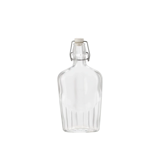Glasflaske Fiaschetta 500 ml med mekanisk lukning