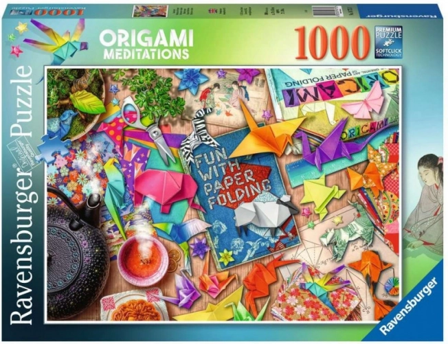 Ravensburger puslespil Meditation med Origami 1000 brikker