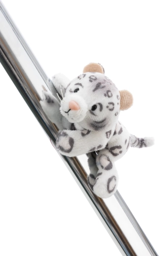 Magnetisk plysbamse kat snøleopard NICI GREEN Eleni Snowbell 12 cm