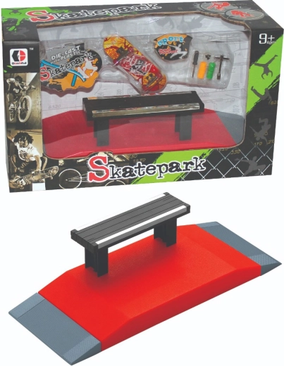 Skatepark SKATEPARK pro fingerboard med bænk