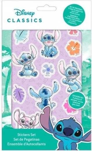 Stitch-sæt med 100 klistermærker
