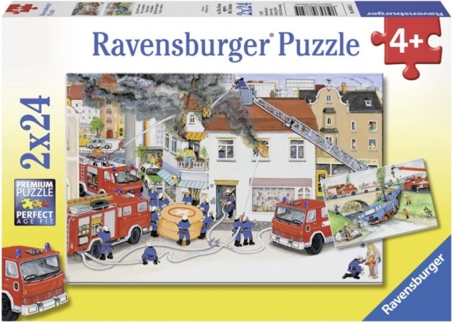 Ravensburger puslespil Brandvæsen 2x24 brikker