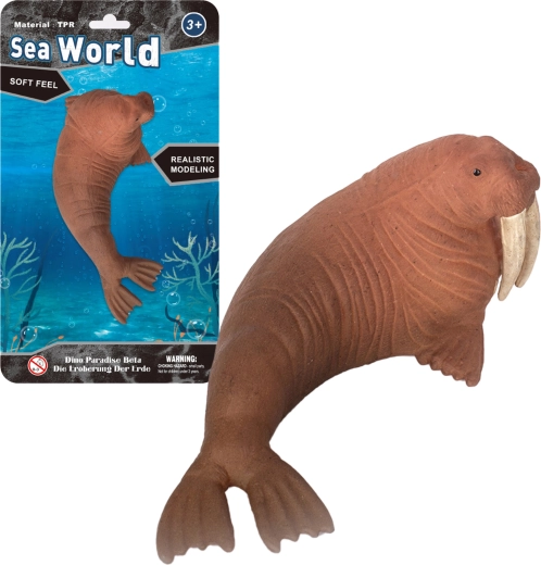Levende natur: Hvalros – realistisk model 13 cm