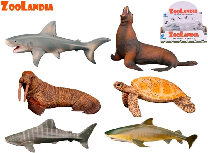 Zoolandia havdyr – sæt med plastfigurer 9–15 cm