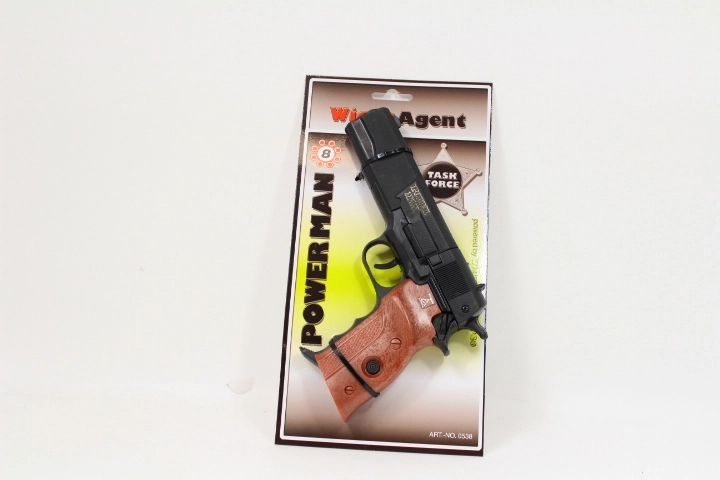 Power Man knaldhættepistol til børn 22 cm