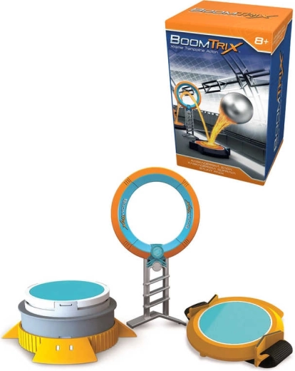BoomTrix stunt-ring med trampolin – tilbehør til kuglebane