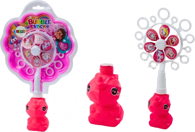 Sæbedispenser til sæbebobler Wind-Up Unicorn Bakke Pink