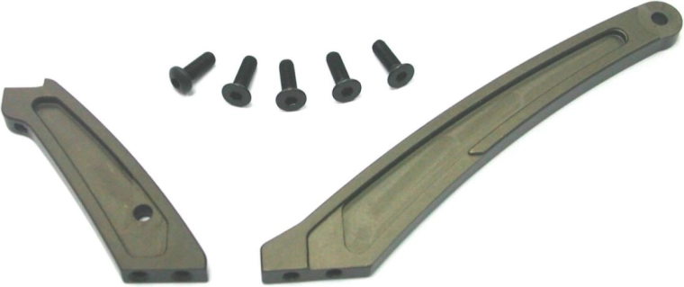 JAMARA CNC-chassisafstivninger i aluminium 7075 til CRT.5 HN - 1 stk.