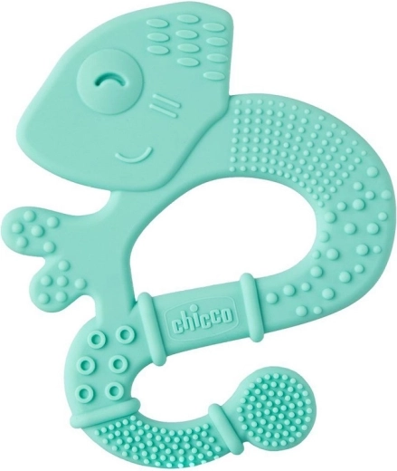 Chicco silikone-bidelegetøj Super Soft kamæleon blå 2 mdr.+
