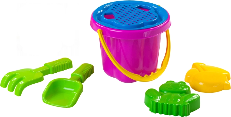 Sæt til sand med spand og si 16 cm
