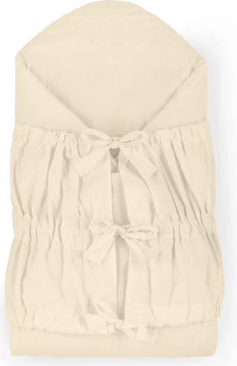 Petite&Mars snørebabysvøb Nurse med kokosindlæg light beige 75 × 75 cm